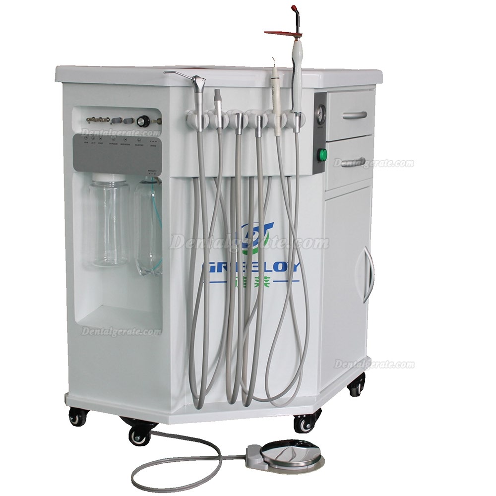 Greeloy&reg; GU-P212 Einbau-Polymerisationslampe Zahnsteinentferner Ultraschall 3 in 1 Mobile Dentaleinheit
